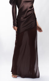 BROWN DRESS