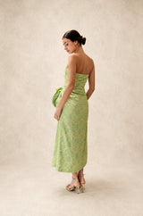 Vestido Strapples Verde 3D