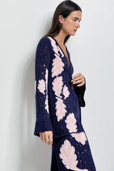 Amancaes Cardigan Indigo Blush